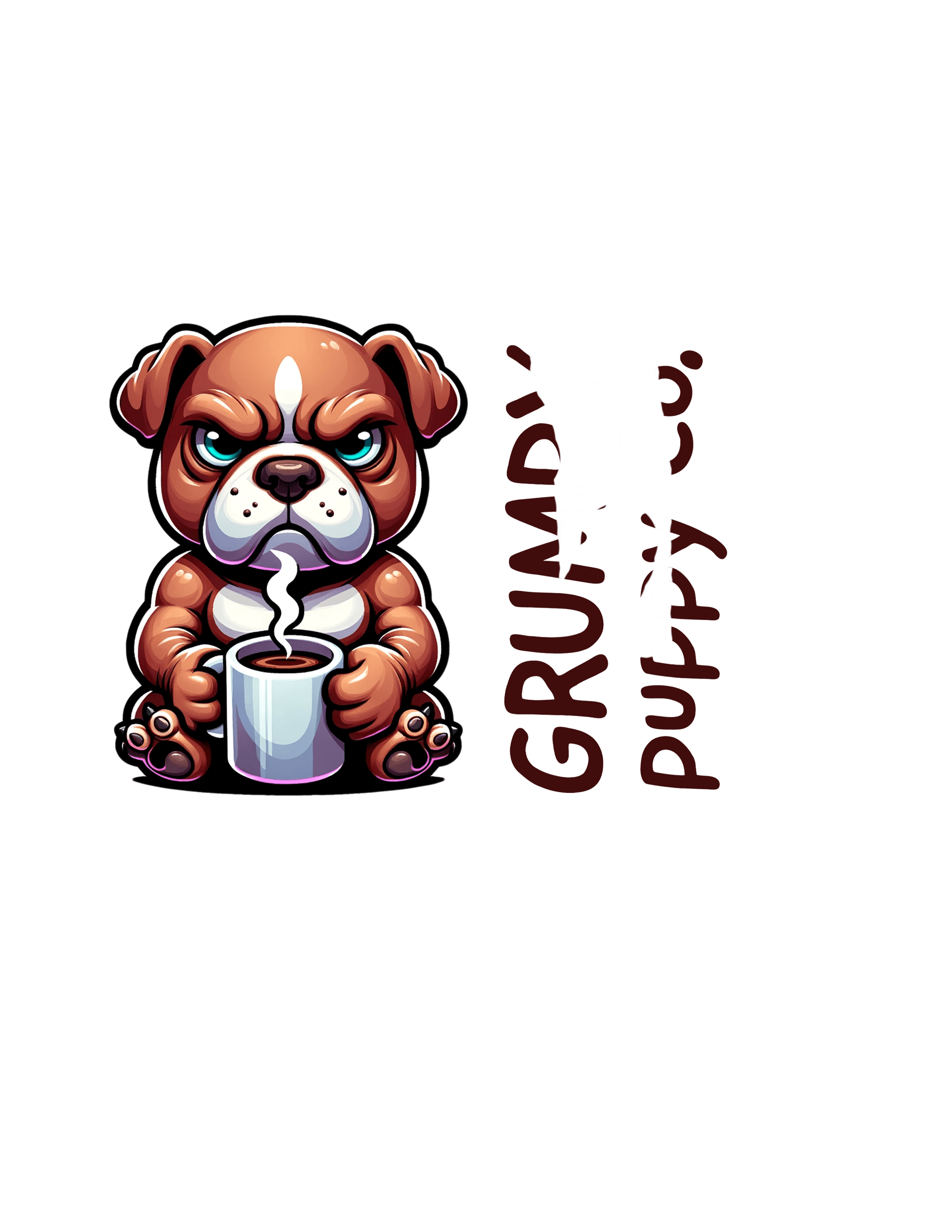 Grumpy Pit Bull — embroidery muse