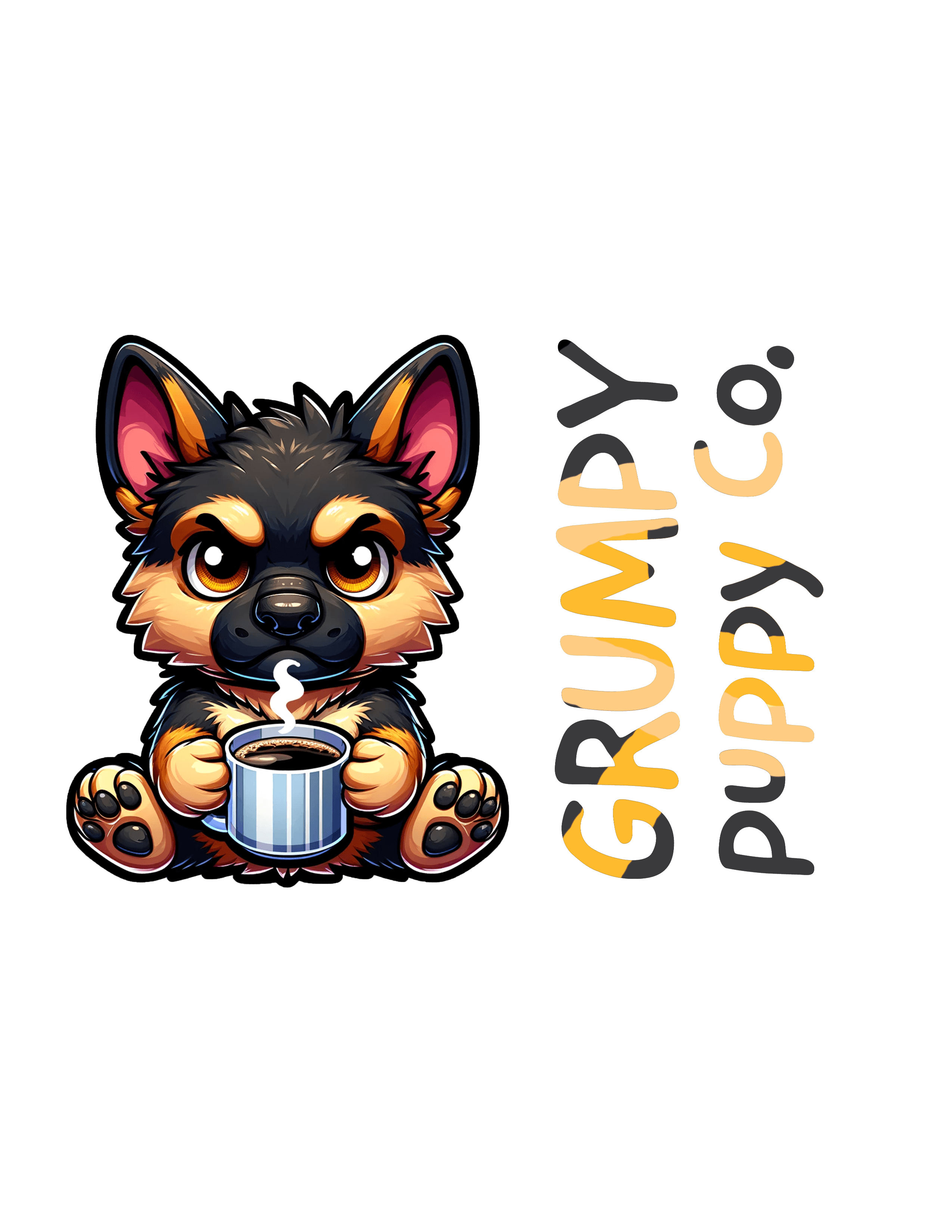 Tactical Shepherd — Grumpy German Shepherd embroidery muse