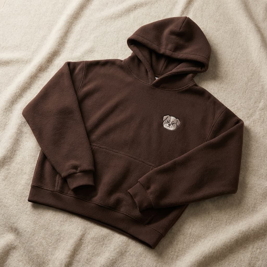 Nanny dog hoodie with Pit Bull embroidery